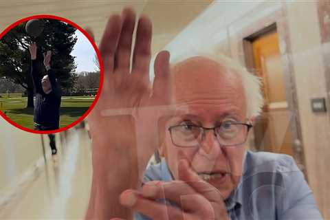 Sen. Bernie Sanders Shows Off Jump Shot, Jokes He's Ready For The NBA