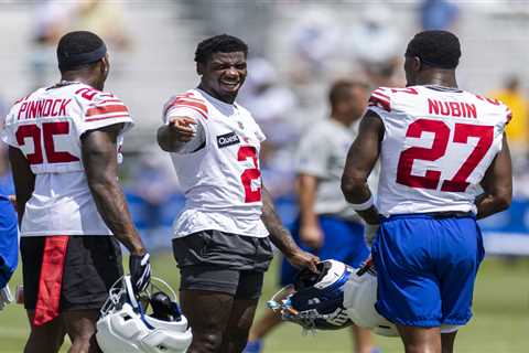 Deonte Banks finds himself in Giants training camp starting battle after two rough seasons