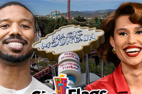 Michael B. Jordan and Raye Cozy Up on Roller Coaster at Six Flags