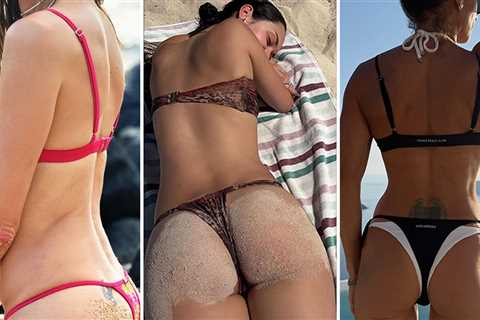 Summer Bums Soaking the Sun With Sandy Cheeks