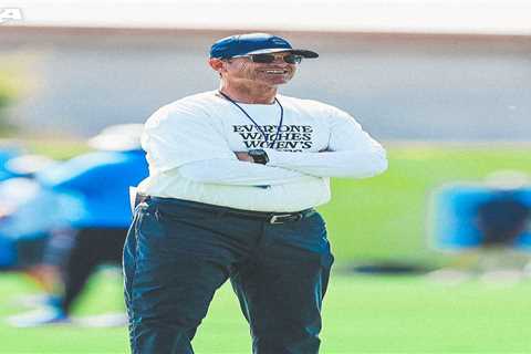 Jim Harbaugh, Chargers coaches defy trolls with heartfelt support for women’s sports