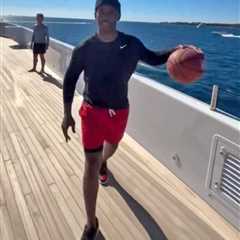 Clippers legend brings back ‘Lob City’ with newly retired NBA star in wild yacht alley-oop
