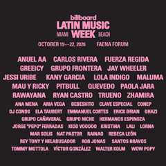 Grupo Frontera, Santos Bravos, Mau y Ricky, Anuel AA & More to Join Billboard Latin Music Week..
