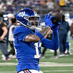 Odell Beckham’s Giants return game ends quietly after electric fan greeting