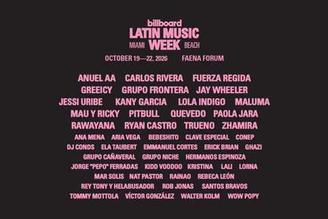 Grupo Frontera, Santos Bravos, Mau y Ricky, Anuel AA & More to Join Billboard Latin Music Week..