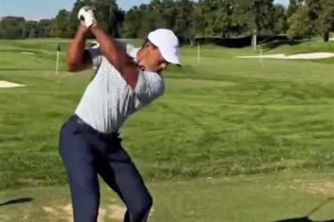 Tiger Woods returns to driving range in big hint after DUI arrest